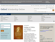 Tablet Screenshot of oxfordscholarship.com